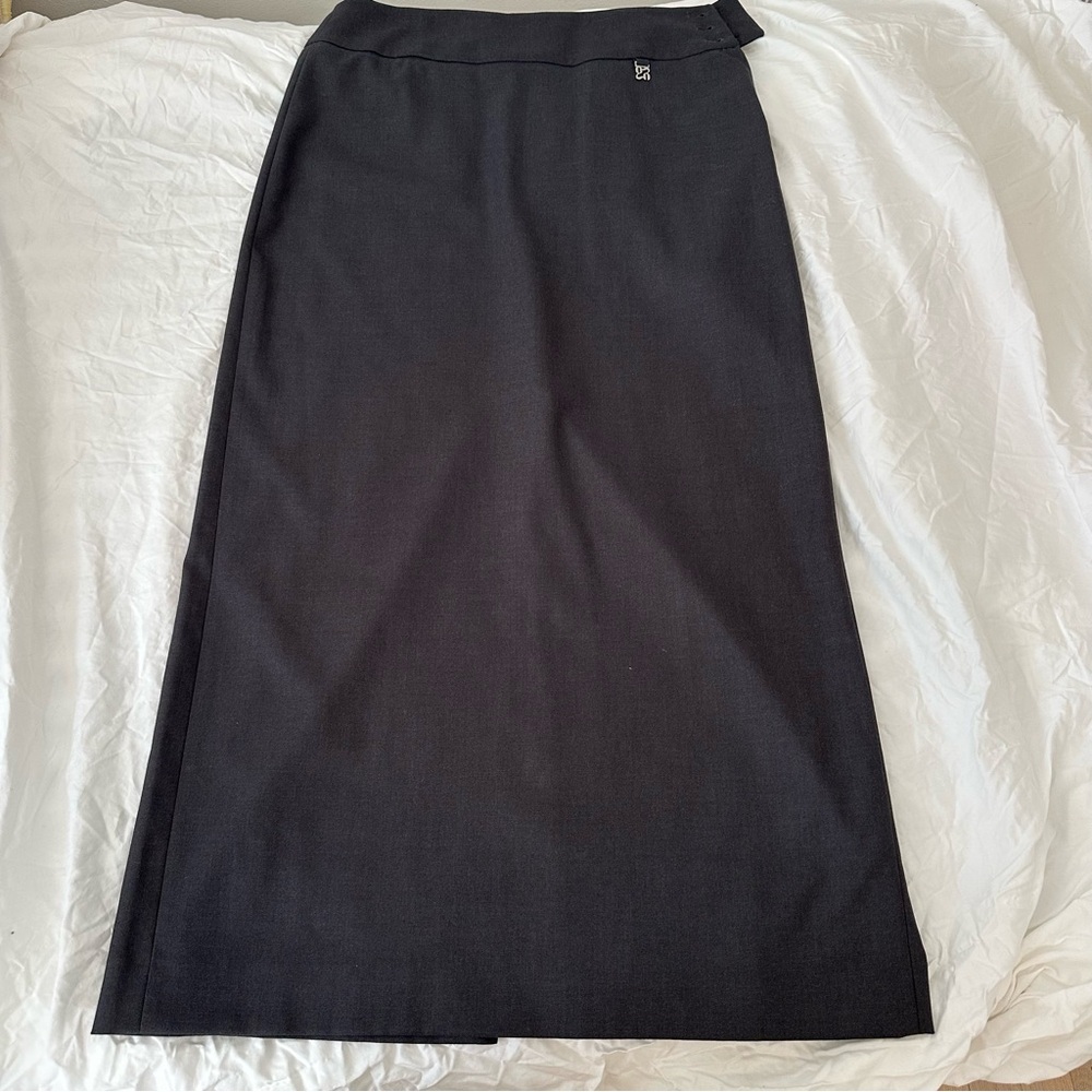 Glowny dark grey suit maxi skirt